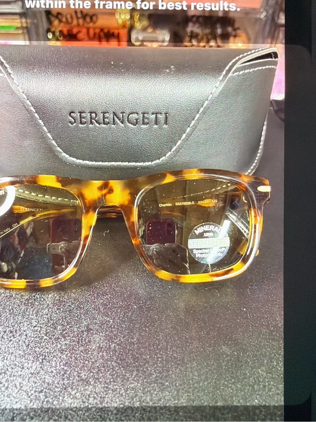 Serengeti Tortoiseshell Brown Square Sunglasses